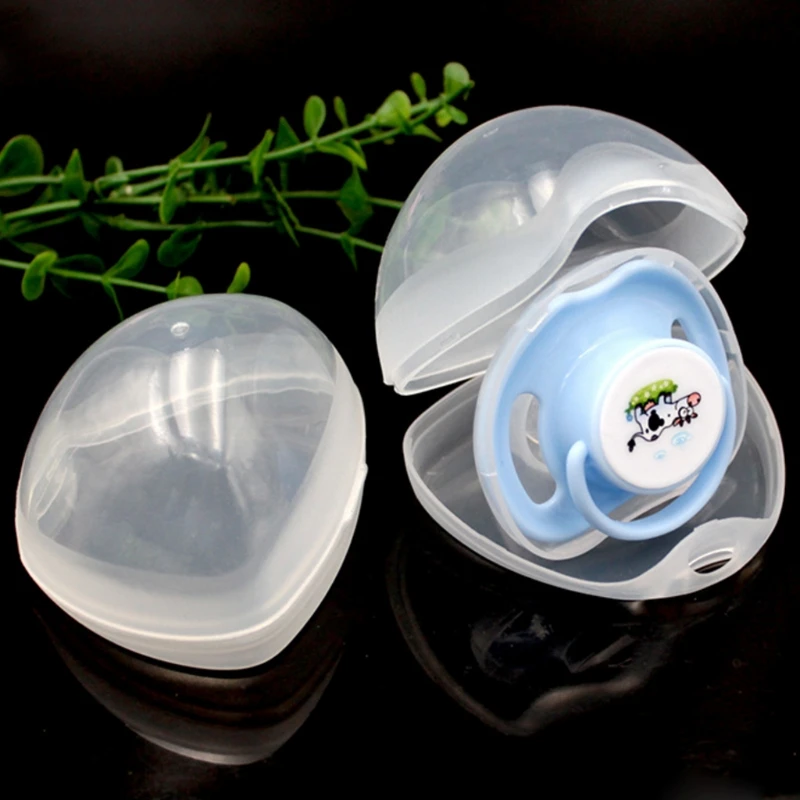 

Portable Baby Nipple Box Boy Girl Infant Pacifier Cradle Case Holder Soother Box