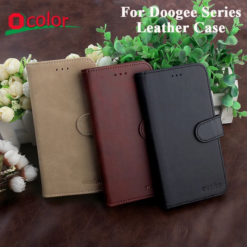 Чехол для телефона Doogee Y8C кожаный флип чехол из искусственной кожи с карманом