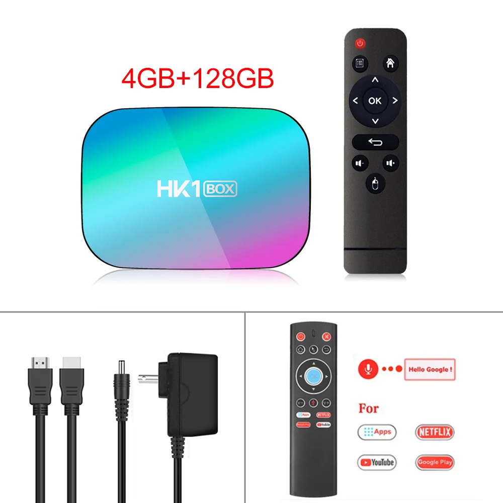 4G128G T1 Макс 4 Гб ОЗУ 128 Гб ПЗУ Смарт 8K ТВ приставка Android 9,0 Amlogic S905X3 1000M 2,4/5G Wifi Google плеер Netflix Youtube телеприставка - Цвет: 4G128G T1