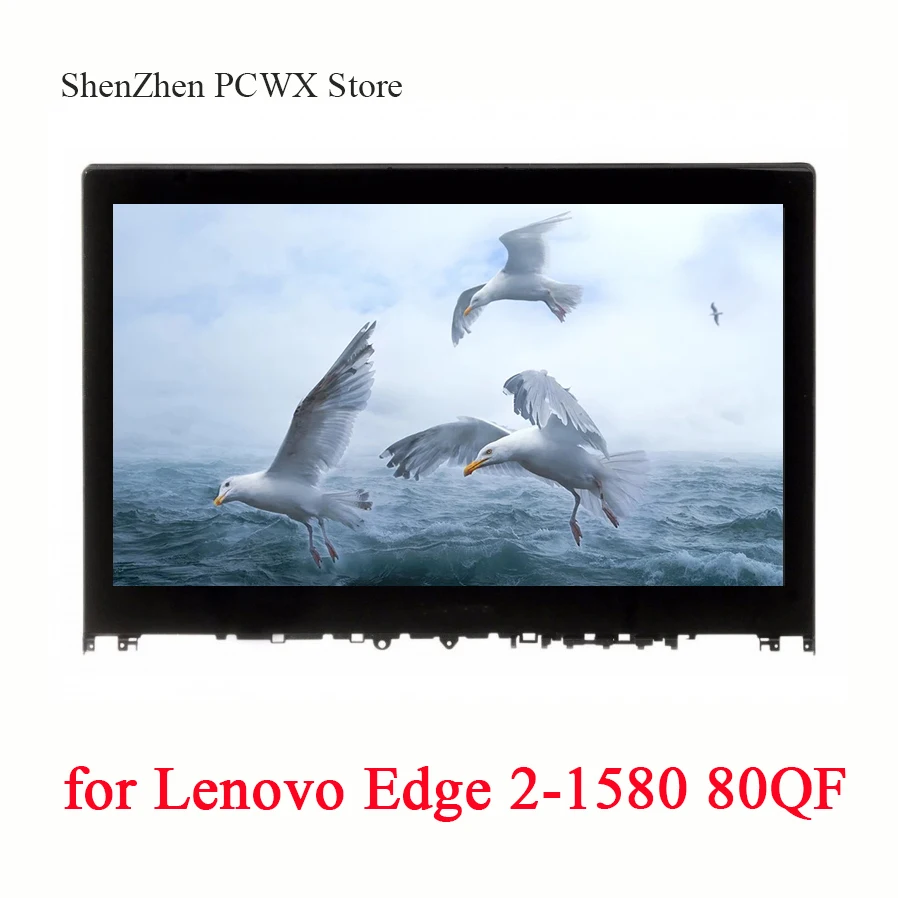 ЖК-дисплей в сборе для ноутбука Edge 2-1580 Lenovo Edge2 80QF 15 6 дюйма с рамкой 5D10K28140 IPS-экран