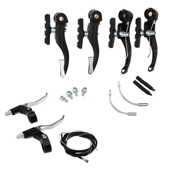 

V Brakes & Levers & Cables (Front + Rear) Kit for Mtb Mountain Bike Road Bicycle