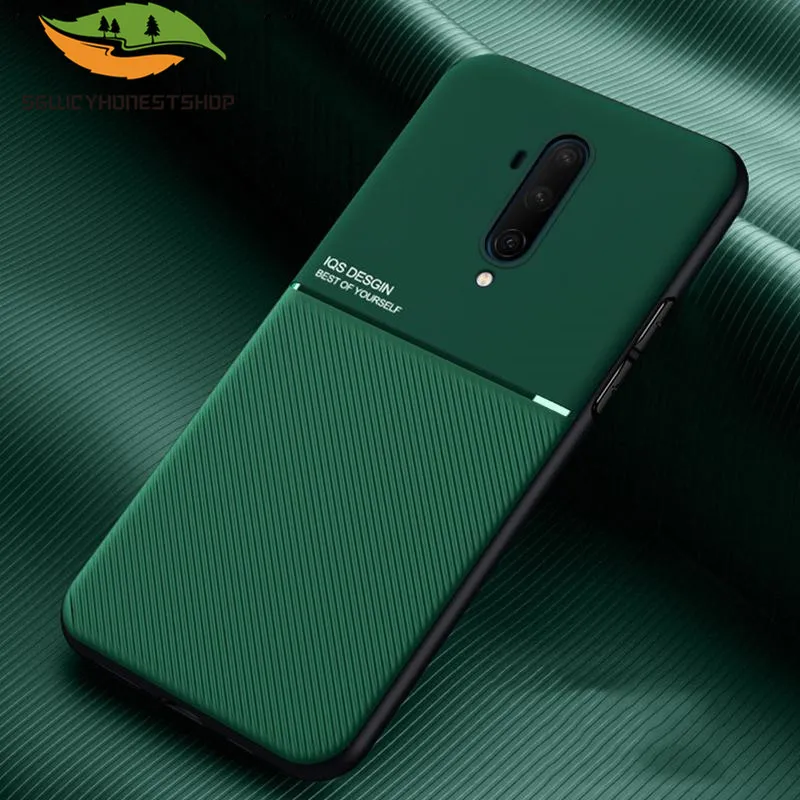 Кожаная текстура противоударный матовый Силиконовый чехол для Oneplus 7T 7 Pro