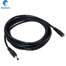 Câble d'alimentation 12 V cc, 5.5x2.1mm, rallonge mâle/femelle pour caméra de Surveillance 