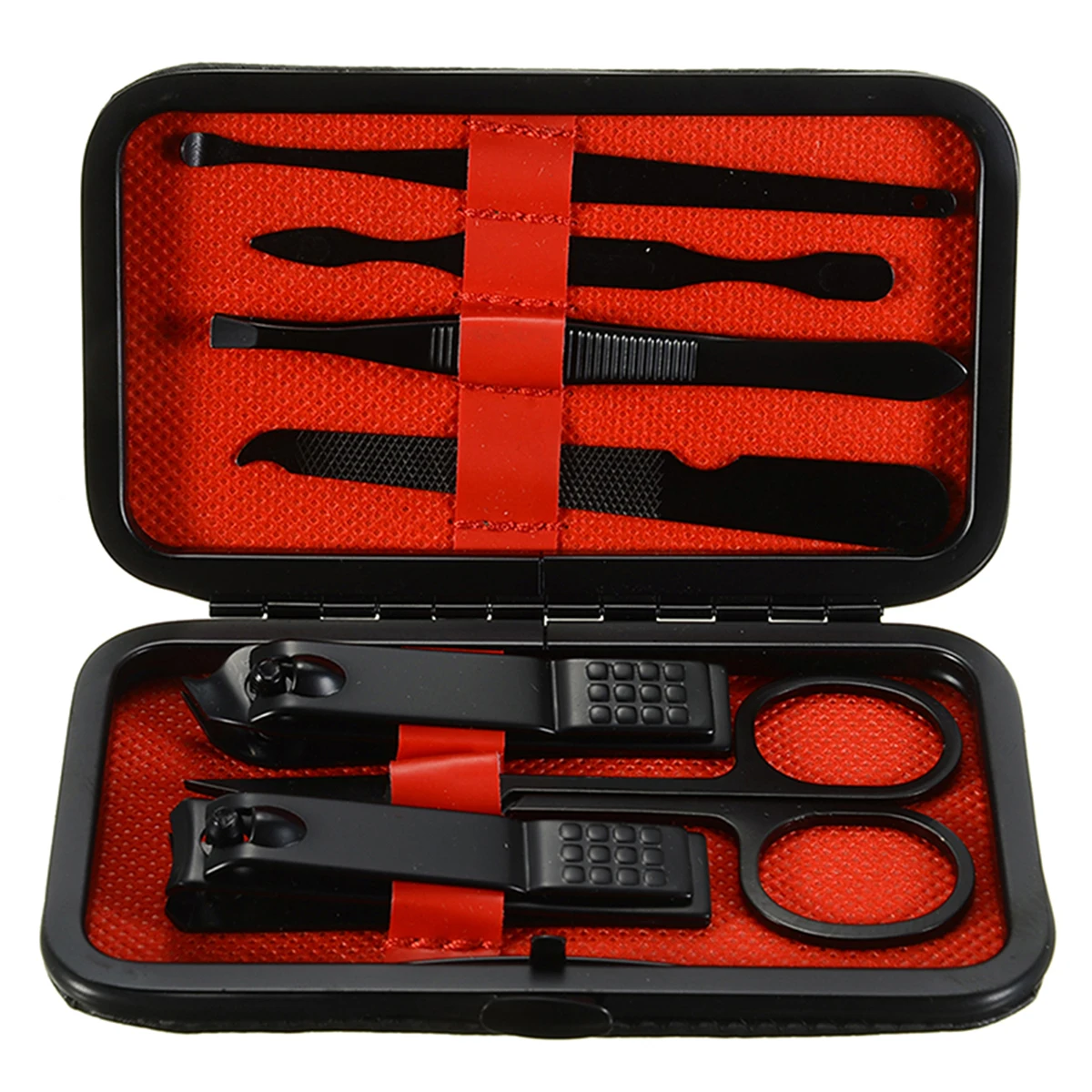 New Arrival 7pcs Stainless Steel Manicure Kit Pedicure Scissor Tweezer Manicure Set Nail Clipper Nail Care Tools Gift