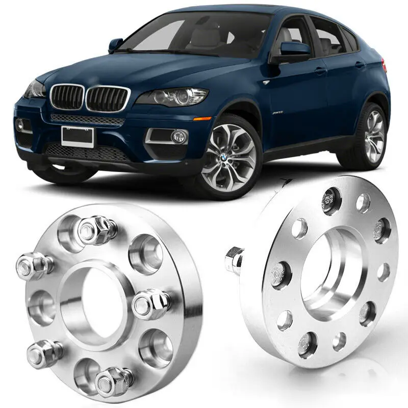 

2pcs 1.2" Wheel Spacers Centric Hub Adapters 5x4.7 74.1mm 14x1.5 Stud For BMW X6