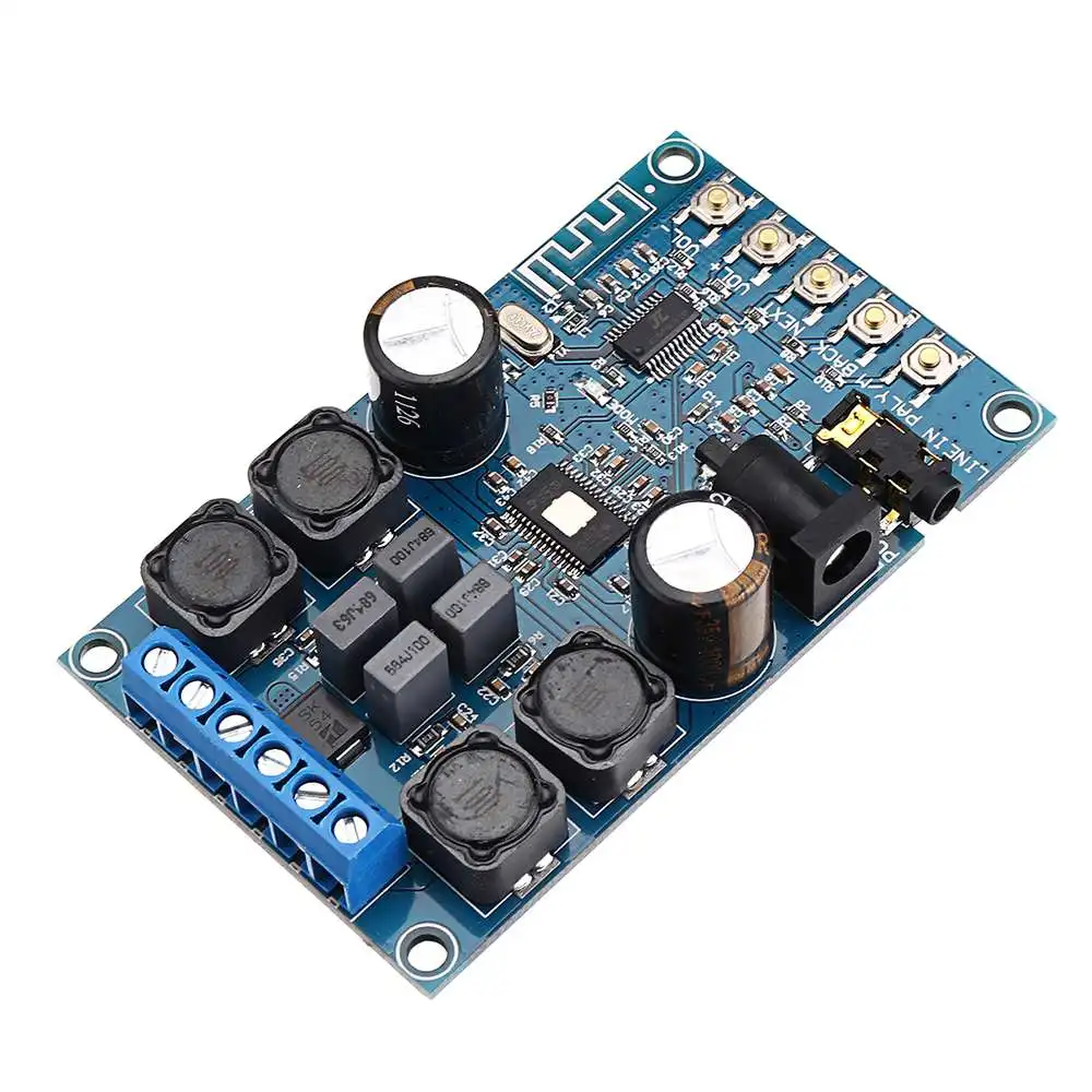 

100W Dual Channel Digital bluetooth Amplifier Board Module Wireless BT 3.0/4.0/4.1 Audio Amp Board Without Niose
