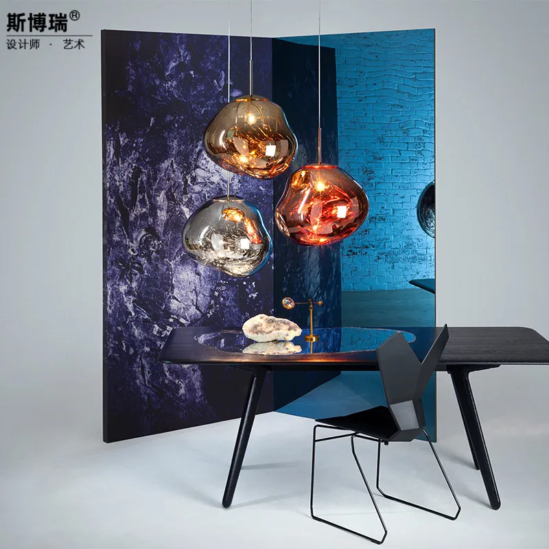 

A Modern Originality Personality Rose Golden Chandelier Restaurant Bar Counter Lamp Light Luxurious Lava Lamps And Lanterns