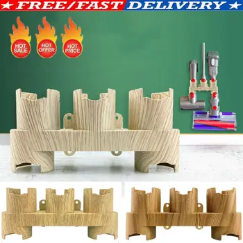 

Wood grain Storage Bracket Holder Absolute Vacuum Cleaner Parts Accessories Brush Tool Nozzle Base for Dyson V7 V8 V10