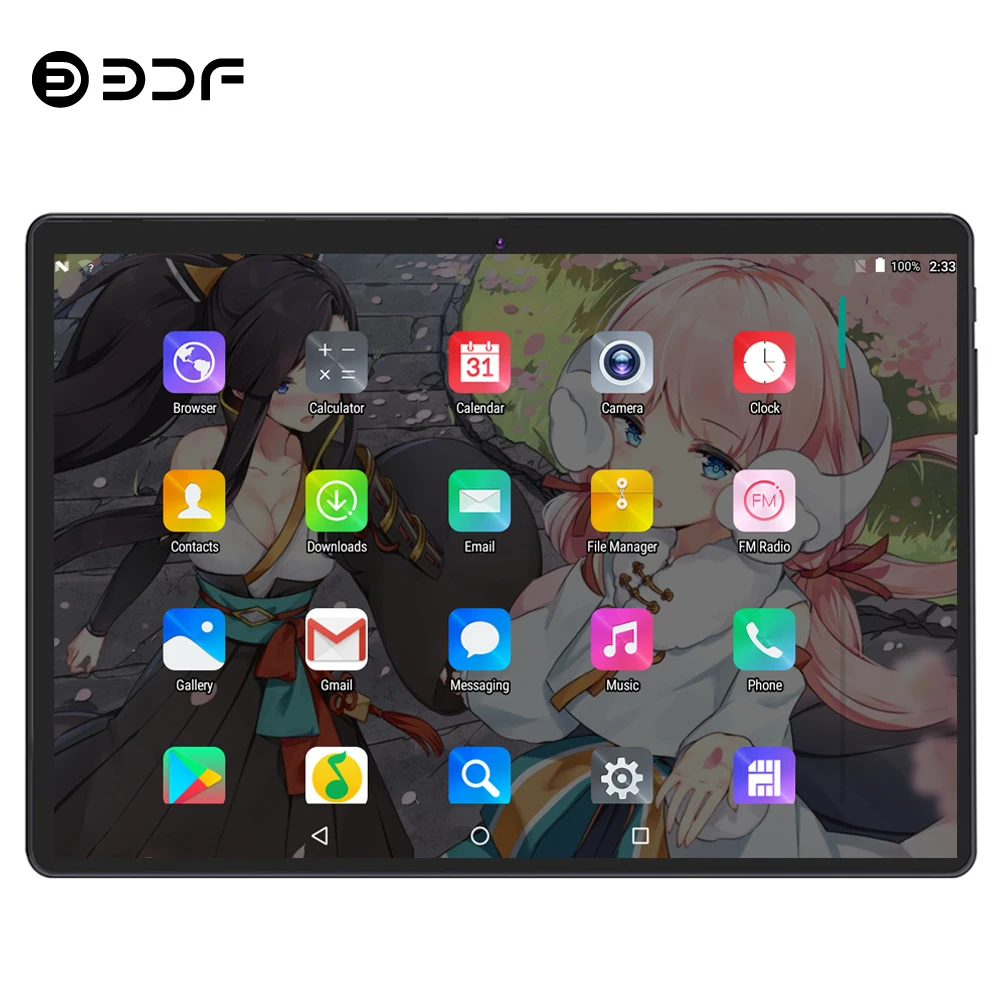 BDF Phablet 10,1, планшет, сенсорный экран, Android 7,0, четыре ядра, Tab, 4 ГБ/64 Гб Камера, МП, WiFi, 10 дюймов, планшетный ПК, 4G LTE Pro Pc