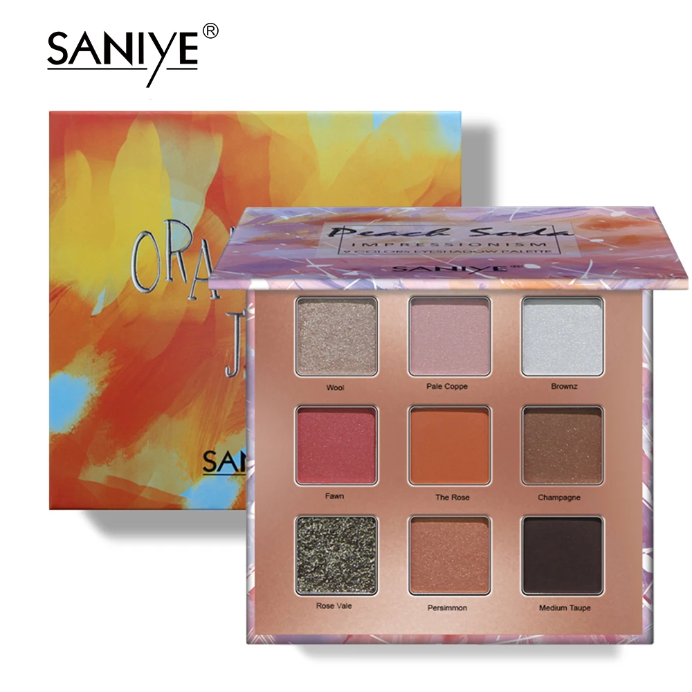 SANIYE Beauty палитра теней для век 9 цветов мерцающие пигментированные тени Палитра