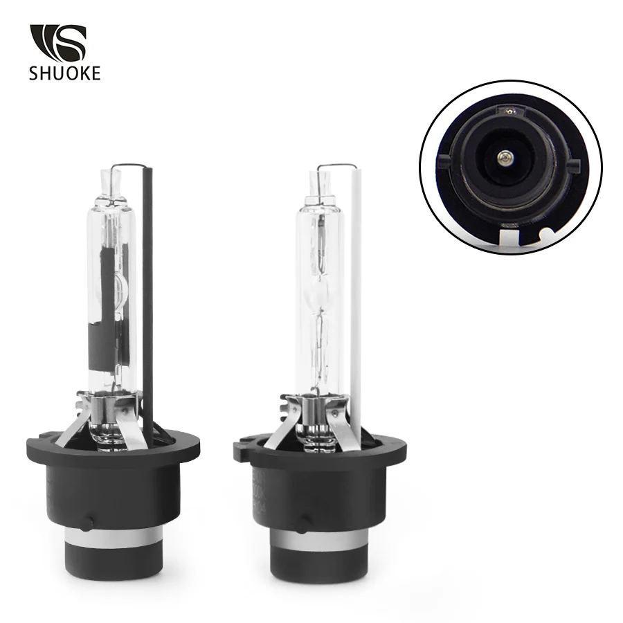 

SHUOKE Автомобильная ксеноновая сменная ксеноновая система HID светильник щения D2R D2S 12 в 35 Вт 3200Lm 4300K 5000K 6000K передсветильник фара s белая лампа для автомобиля