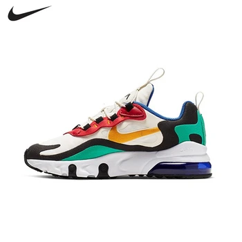 

NIKE AIR MAX 270 REACT(GS) Original Kids Shoes Air Cushion Children Running Shoes Comfortable Sports Sneakers #BQ0102-001