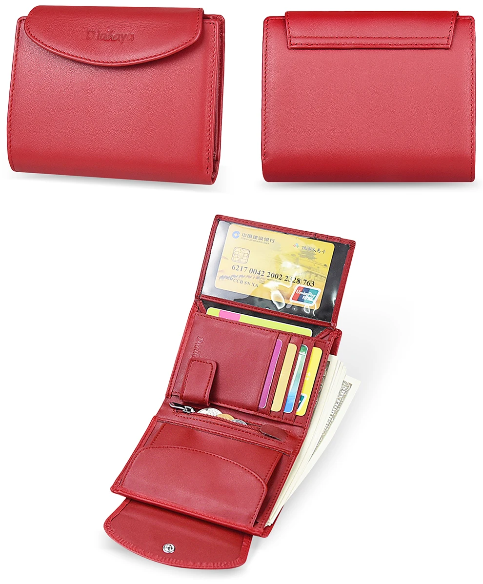 DICIHAYA Genuine Leather Women Wallet Coin Purse For Girls Female Small Portomonee Lady Purse Money Bag Card Holder Mini Clutch DICIHAYA Genuine Leather Women Wallet Coin Purse For Girls Female Small Portomonee Lady Purse Money Bag Card Holder Mini Clutch
