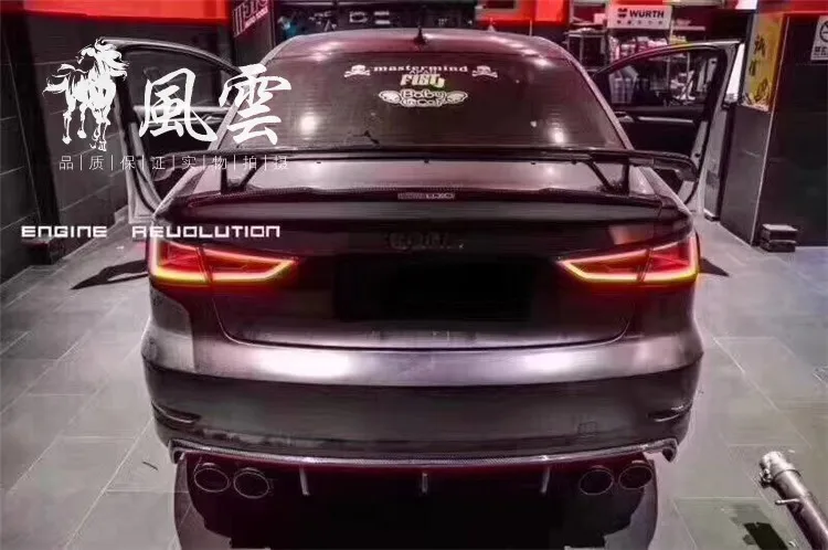 Подходит для audi A3 A4L A5 A6L A4 углеродное волокно крыло спойлера хвост