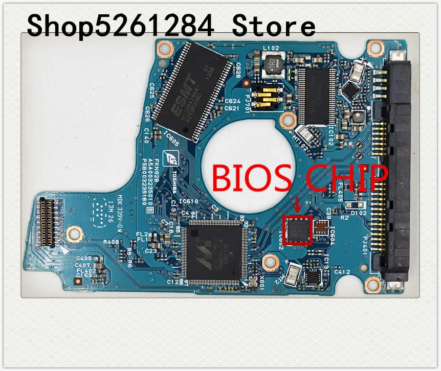 G003235C Toshiba HDD placa de circuito PCB MQ01ABF050 , HDKCB06H0A01, MQ01ACF050, codificación de placa lógica HDD PCB