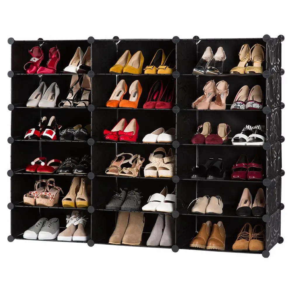 LANGRIA 18 Куб DIY сборочные органайзеры для обуви модульный шкаф для хранения пыли и влаги с тиснением шкаф для обуви гостиная