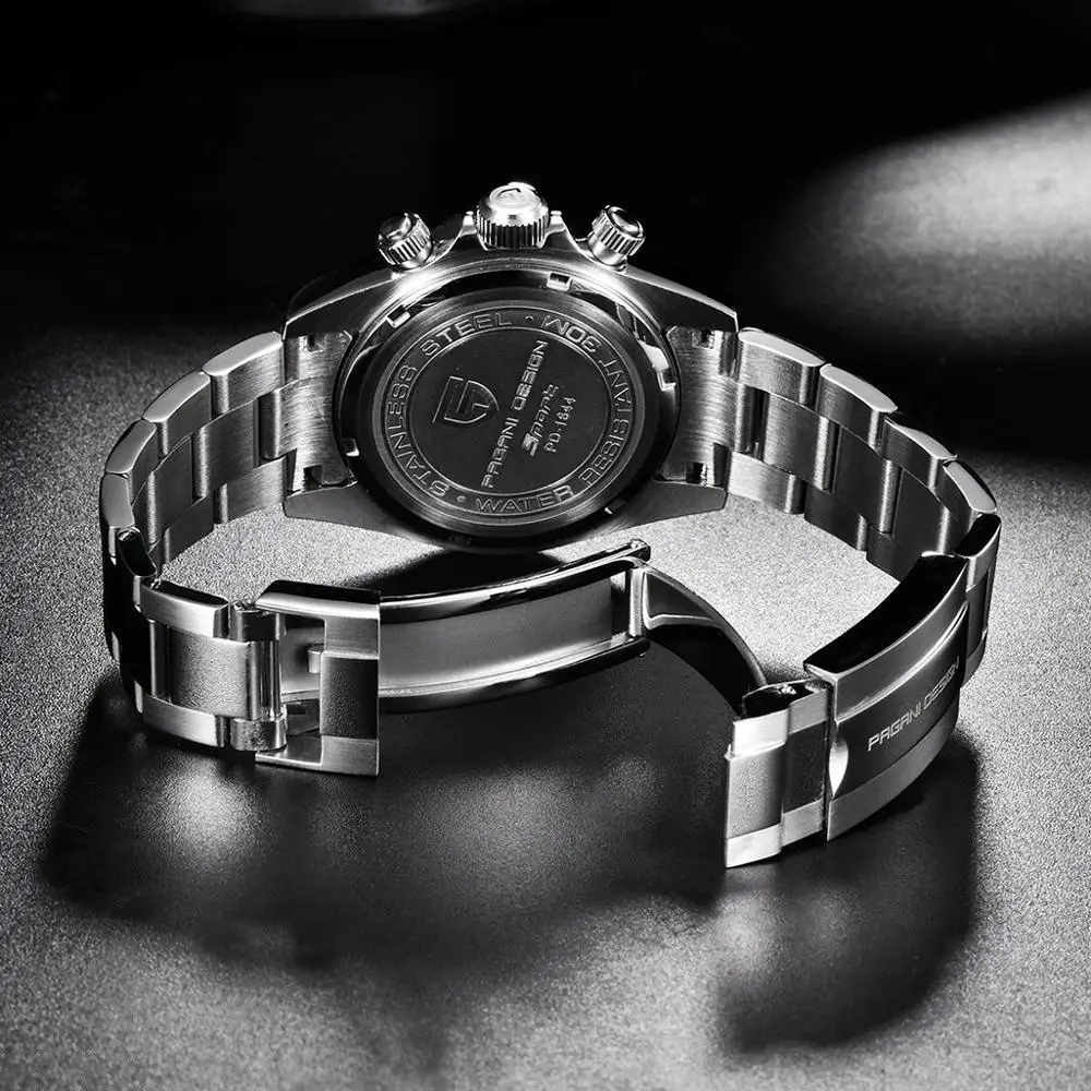 PAGANI DESIGN NEW Men Watches Stainless Steel Quartz Dress Wrist Watch Homage Chronograph Relogio Masculino 2020 orologi smael