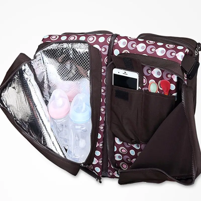 CYSINCOS Multi-function Portable Folding Baby Travel Crib Bed Two Using Mummy Packing Bag For Newborns Outdoors Baby Carry Cot