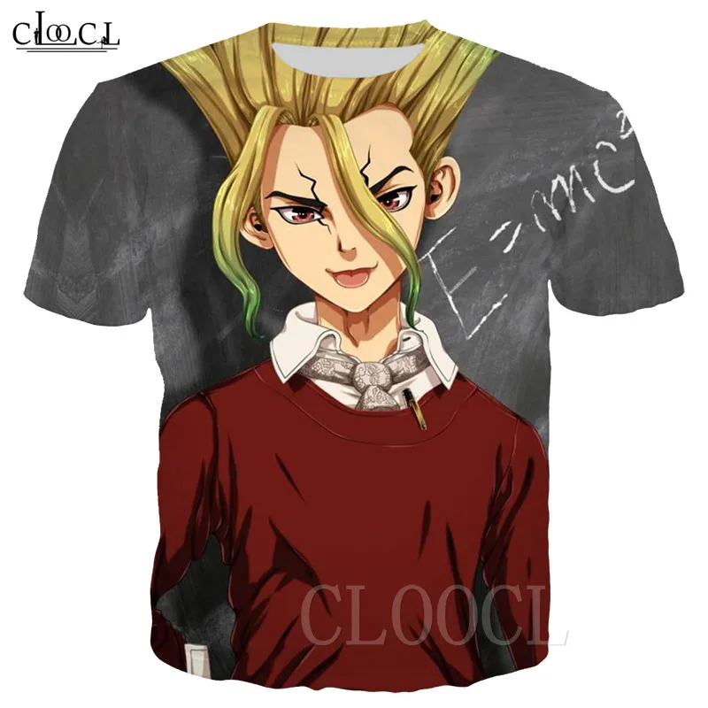 Японская аниме крутая забавная футболка Dr.Stone 3D принт унисекс Толстовка