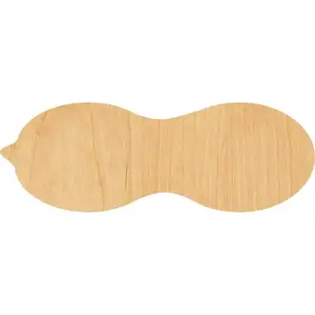 

Peanut Wooden Laser Cut Out Shape - Great for Crafting - Hobbyist - D.I.Y. Projects