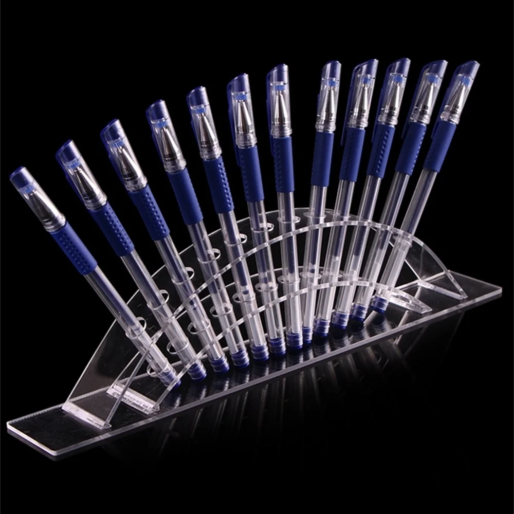 Acrylic 12 Pen Holder Eyebrow Eyeliner Pencil Make-up Display Multi-functional Exhibition Stand Jewelry Shelf | Дом и сад