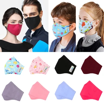 

1/6/20Pcs Adult & Kids Anti-Fog PM2.5 Face Mask Dust Anti-flu Children's Protective Masks Boys Girls mascaras faciais gripe D45