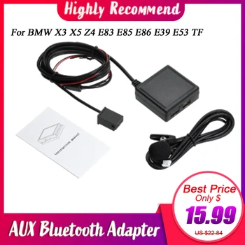 

For BMW X3 X5 Z4 E83 E85 E86 E39 E53 TF USB Flash Drive Car Aux Bluetooth Adapter Wireless Stereo AUX-IN Aux Cable Adapter