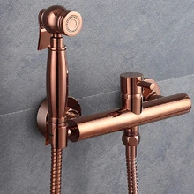 Rose Gold Bidet Faucet Hot and Cold  Bathroom Bidet Toilet Sprayer Bidet Toilet Washer Mixer Muslim Shower Ducha Higienica