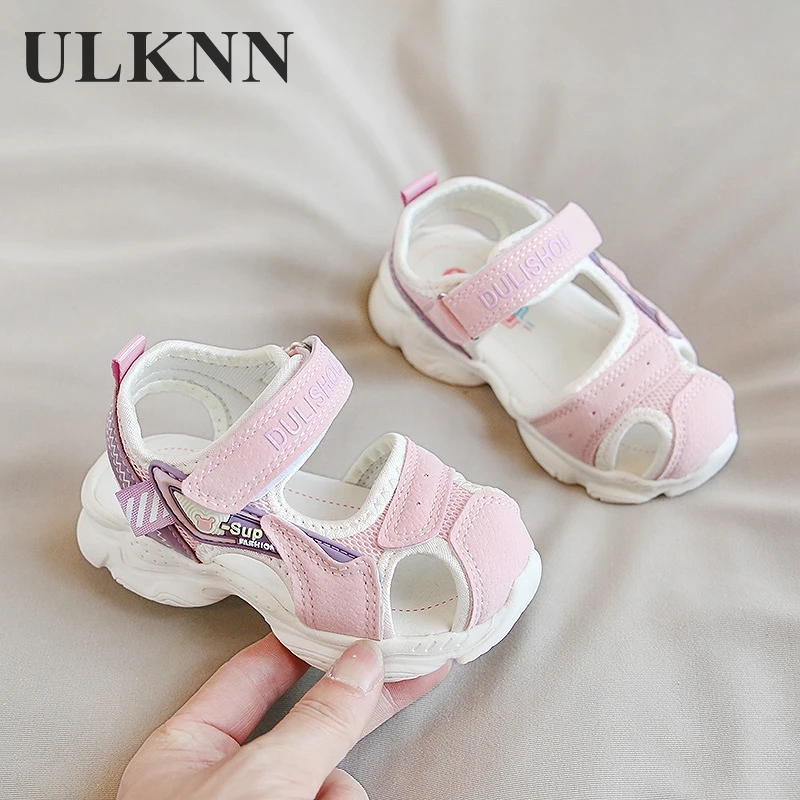 

ULKNN 2020 Baby Function Sandals Lightweight Solid Bottom Shoes Soft Bottom Slip Boys and Girls Sandals Summer Beach