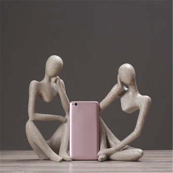 

Decoration Statues Creative Abstract Thinker People Sculptures Miniature Figurines Craft Office Home Resin Ornament