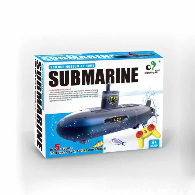 Updated Version RC Submarine Education Puzzle 2.4GHz Wireless Remote Control Electric Submarines Model Gift Toy For Children Kid 5