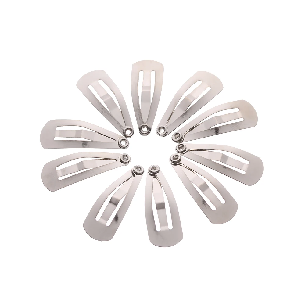 Metal Hair Clips for Dolls Silver Black DIY Accessories
