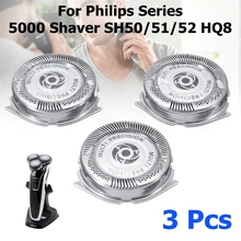 3 шт. бритвы сменный Резак Советы для PHILIPS серии 5000 бритва SH50/51/52 HQ8 бренд бреющая головка оптом