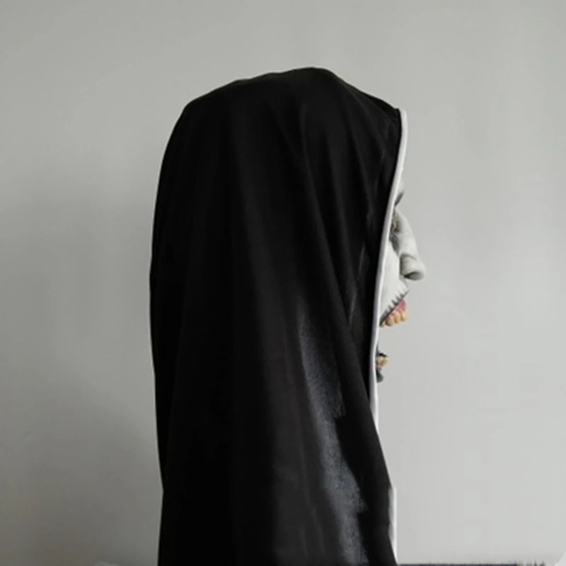 Карнавальная маска монахини, страшные латексные маски для косплея с платком на голову, полный шлем для лица, Вечерние Маски на Хэллоуин, реквизит, Прямая поставка