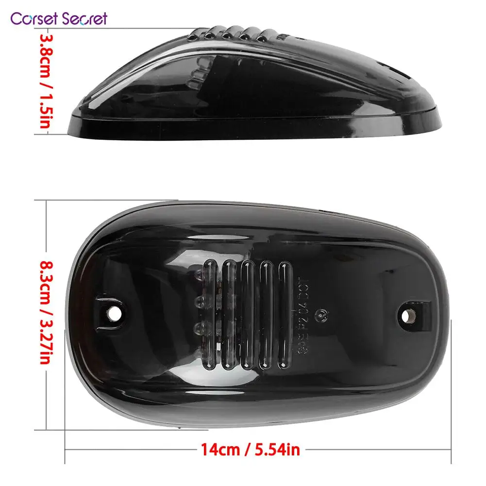 5 шт./компл. 12 светодиодных Дымчатых крыш кабины маркер светильник ходовой зазор