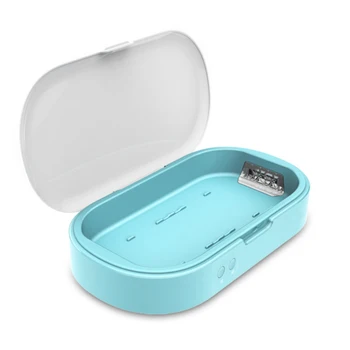 

5V Double UV Phone Sterilizer Box Jewelry Phones Cleaner Personal Sanitizer Disinfection Box with Aromatherapy Esterilizador