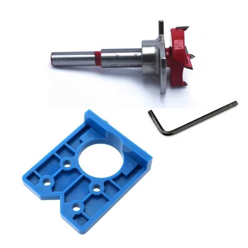 Hinge Jig Forstner Bit Sets-35mm Hole Cutter for Cabinet Hinges and Mounting Plates | Инструменты