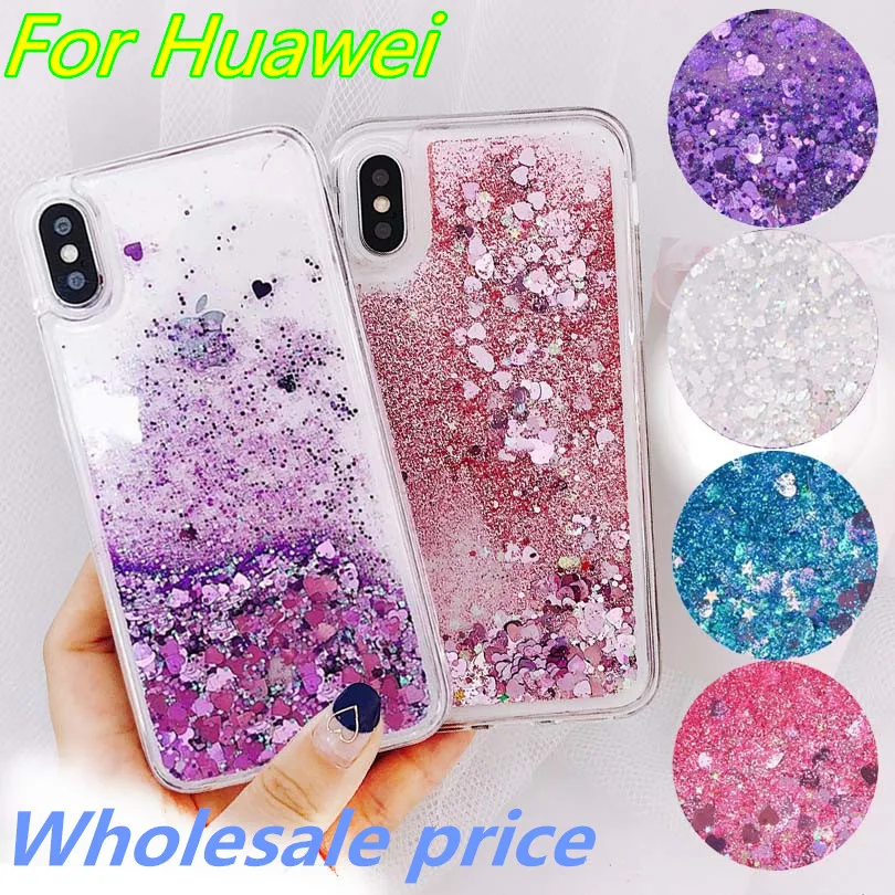 Мягкий силиконовый чехол с жидким песком для Huawei P20 Pro P10 P9 P8 Lite Plus Mate20 P 9 10 Smart Honor 6X 7A