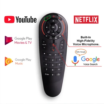

G30 33 keys Remote control 2.4G Wireless Voice Air Mouse IR learning Gyro Sensing Smart remote for Game android tv box