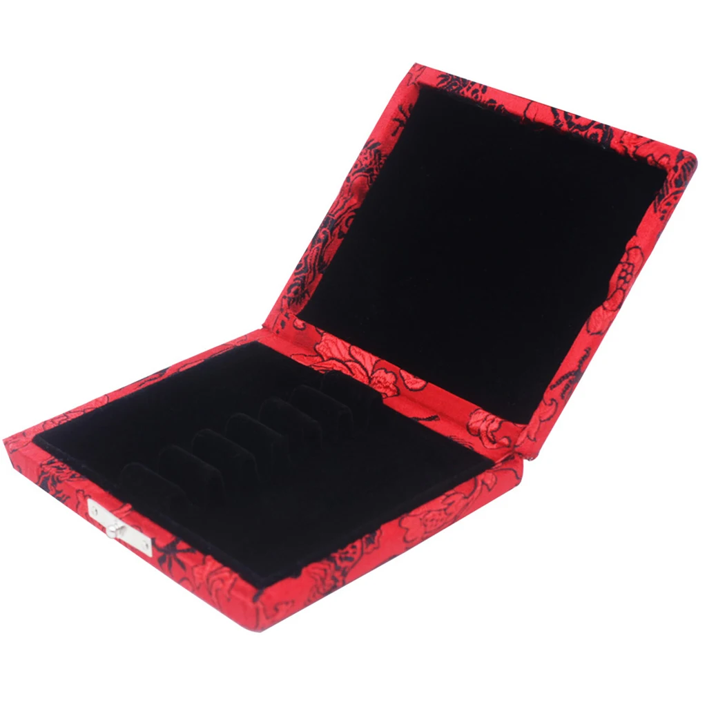 

1pcs Red Oboe Reed Wooden Case Storage Box Brakcet for Holding 6 Pieces Reeds