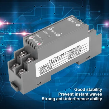 

AC Current Sensor Transmitter Current Transducer Anti-Interference Medium Voltage Equipment DC 24V Power Supply