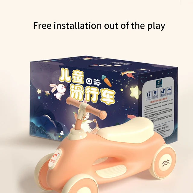 Children'S Scooter 1-3 Years Old Baby Without Foot Pedal Anti-Rollover Can Sit Toys Boys And Girls Riding Toys Children Tricycle 5