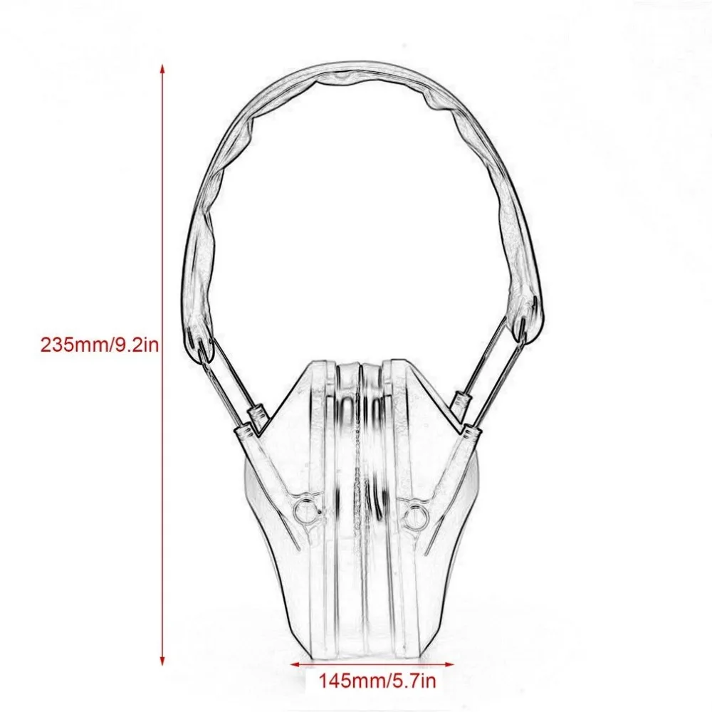 Adjustable Foldable Anti-Noise Noise Canceling Tactical Shooting Headset Soft Padded Earmuff for Sport Hunting Military - Famidy.com
