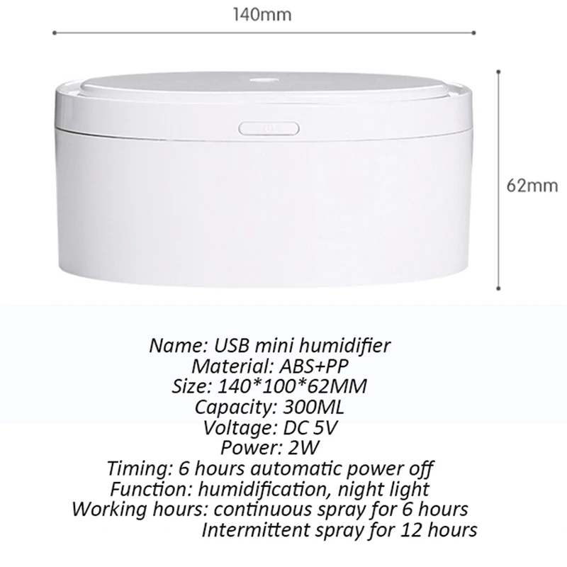 300Ml Usb Humidifier Air Aromatherapy Diffuser Mini Ultrasonic Electric Essential Oil Aroma Humidifier Diffuser With Led Lights