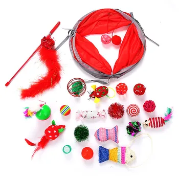 

Variety Pack Cats Funny Mouse Catnip Sisal Balls Gift Value Feather Sets For Small Cat Pet Supplies Toy Set