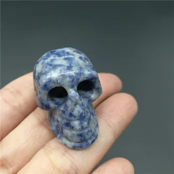 

Wholesale Natural Rock Sodalite Stone Carved Crystal Skulls for decoration