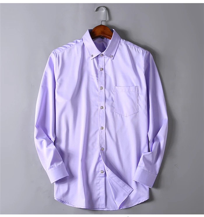 Плюс Zise 5XL 6XL 7XL мужская деловая Повседневная Однотонная рубашка Классический стиль свободная Мужская рубашка с длинным рукавом мужская брендовая одежда