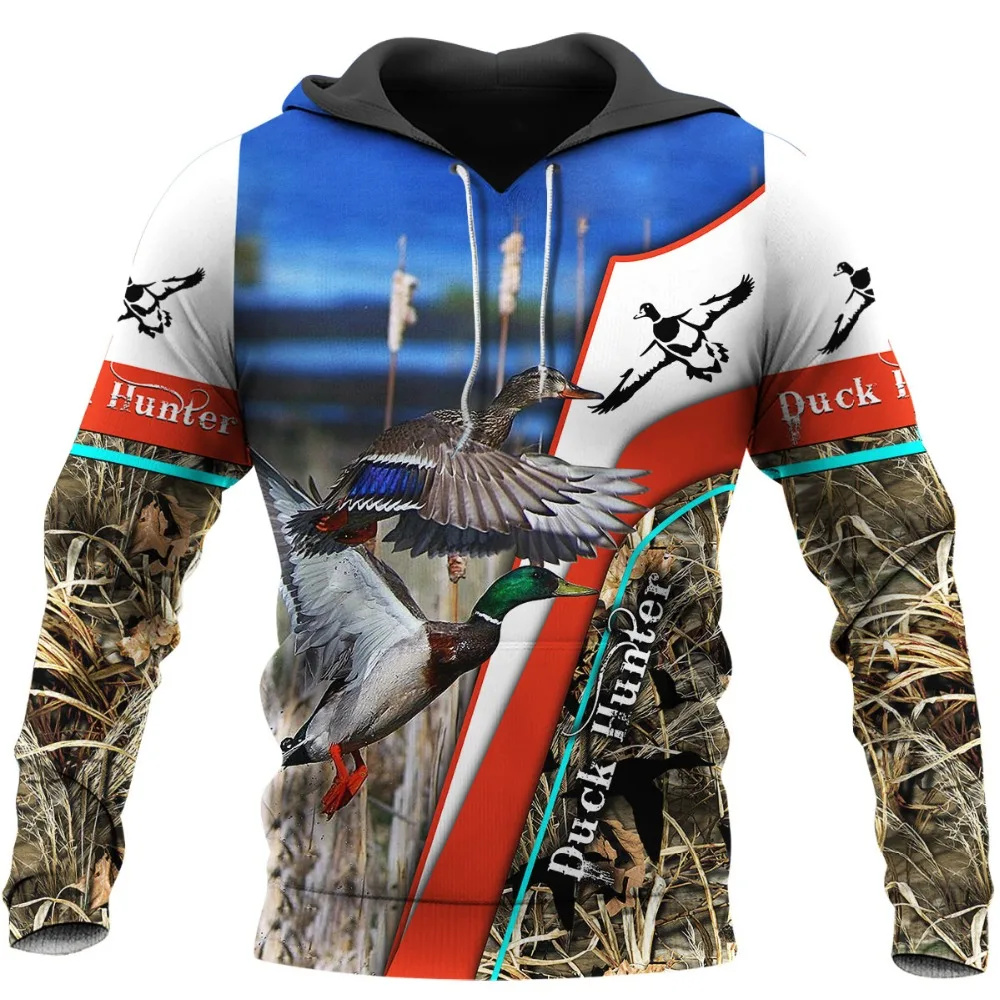 

Funny Duck Hunter 3D All Over Printed Hoodie Unisex Fashion Casual Sweatshirt Hip Hop Zip Jacket -127