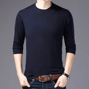 

new men's clothing Loose slim warm Knitted sweaters 2020 male Autumn winter round neck long sleeve sweater