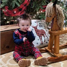 Повседневные Брюки Для новорожденных; сарафан в клетку с длинными рукавами для маленьких мальчиков и девочек; брюки; детская повседневная одежда; брюки для детей;#12,6